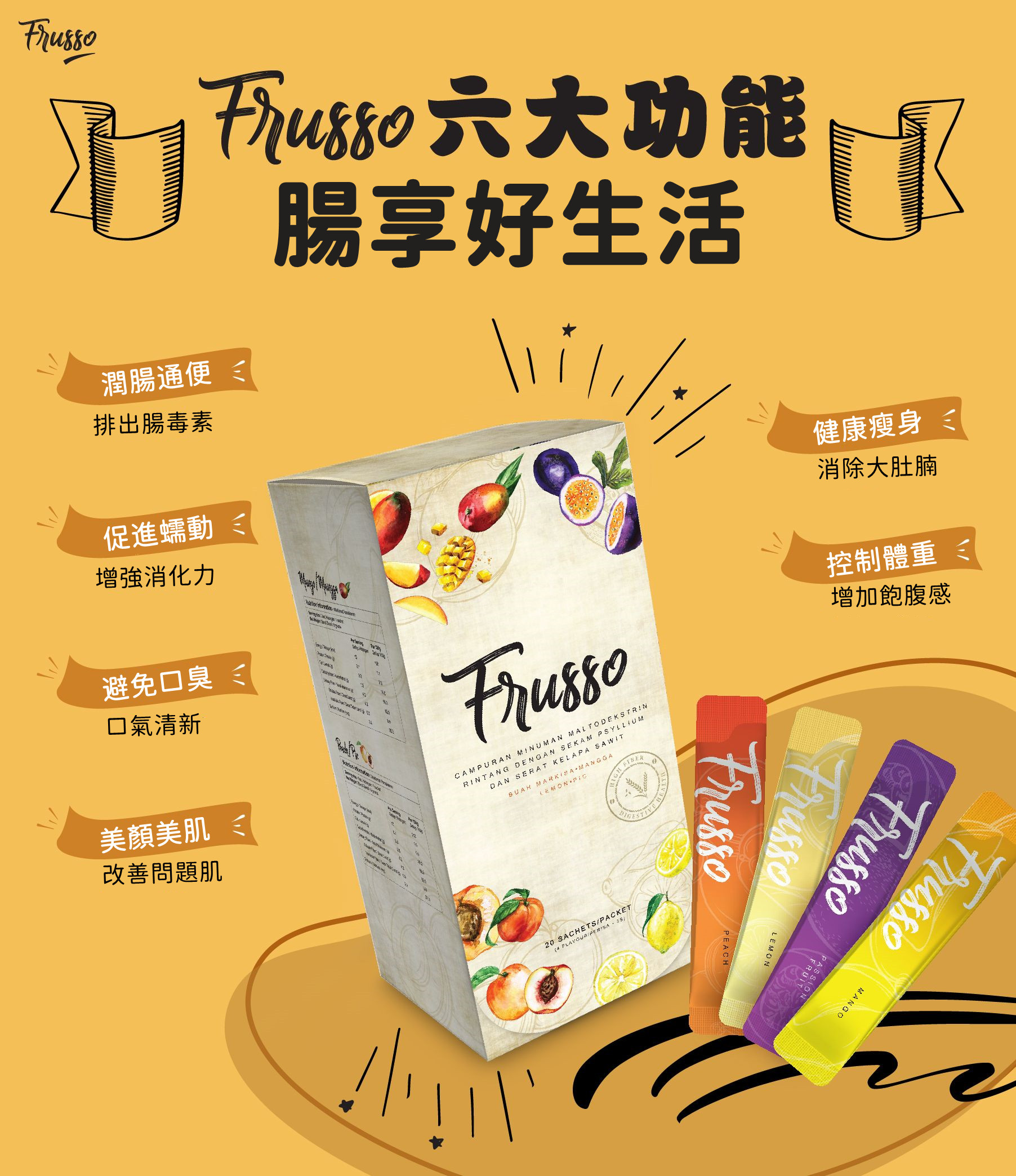 Wellous Frusso WellnessMall SG Wellous Products Singapore - Fiber Detox cleaning is imperative to regain healthy intestines