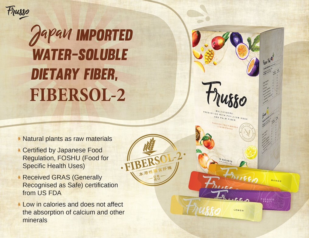 Wellous Frusso WellnessMall SG Wellous Products Singapore - japan imported water soluble dietary fiber - Fibersol-2 