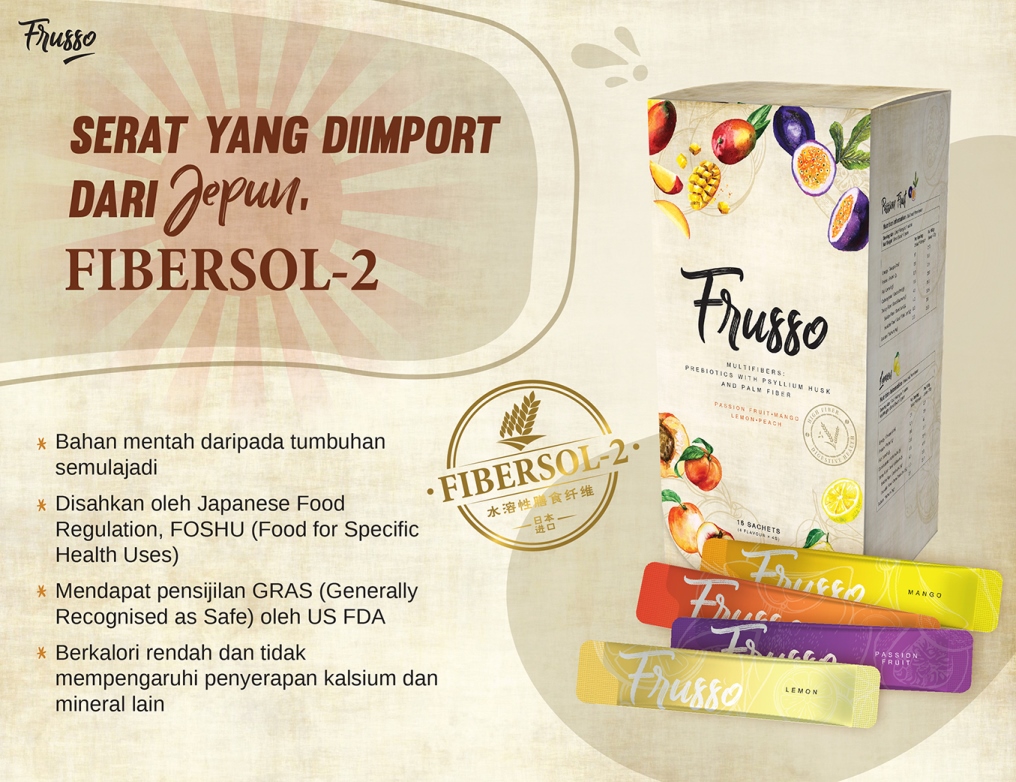 Wellous Frusso WellnessMall SG Wellous Products Singapore - japan imported water soluble dietary fiber - Fibersol-2 