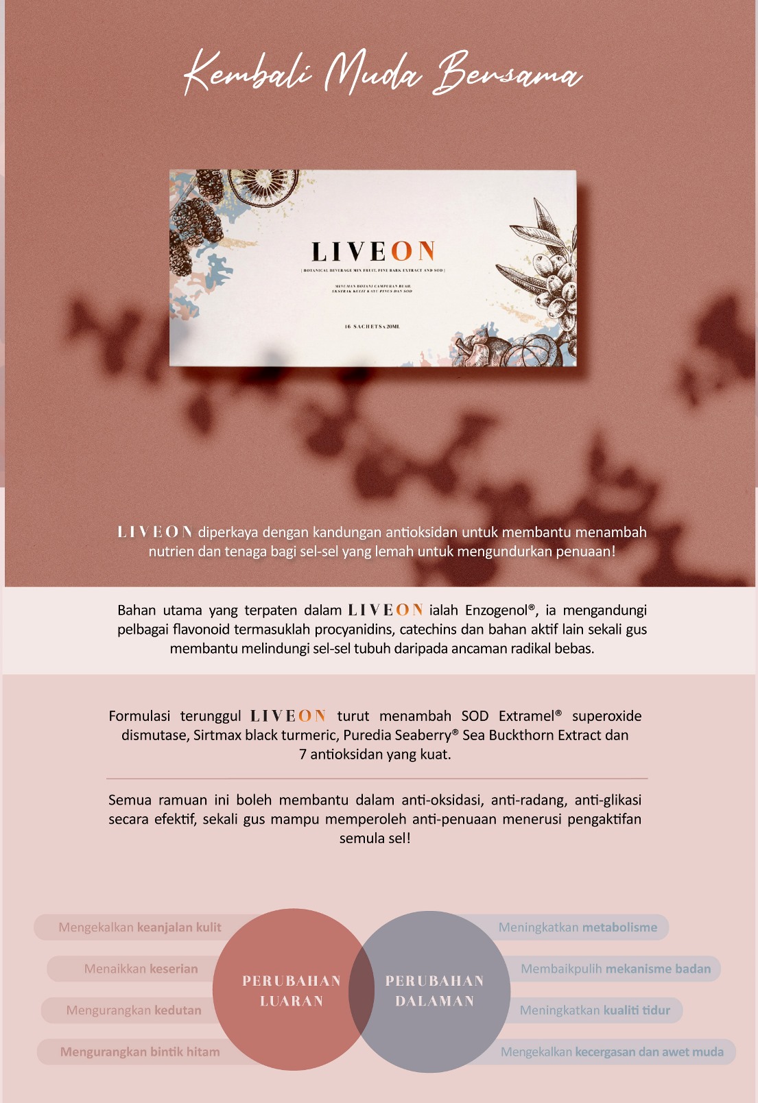 LIVEON Singapore - Re-explore your youthful diary Enzogenol