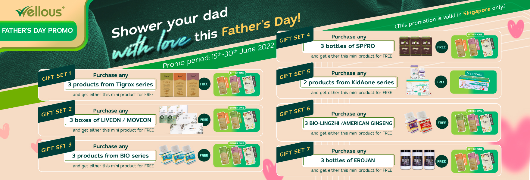 Wellous Singapore Father day JUN 2022 promotion
